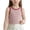 Red, variant on Girls Cropped Tanks - Crew Neck Crop Tank Tops for Girls Casual Striped Print Lightweight Sleeveless Crop Tops Black 9-10 Years
