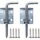 thumbnail image 1 of Paquete de 2 pasadores de pestillo con resorte de puerta de alta resistencia, conjunto de cerradura de pestillo de pasador de resorte de acero inoxidable 304 para gabinetes de puertas de pue, 1 of 5