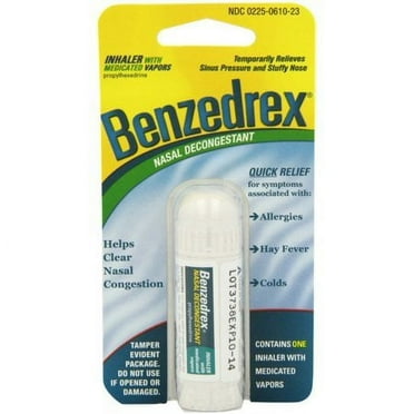 (2 pack) Benzedrex Nasal Decongestant Inhaler
