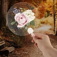 thumbnail image 3 of Shisuyan DIY Paint Hand Held Fans Transparent White 8Pack 10.63X6.69X0.04In, 3 of 8
