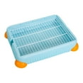 thumbnail image 1 of Caja de Arena para Conejos Yinane Desmontable Esquina S Azul, 1 of 8