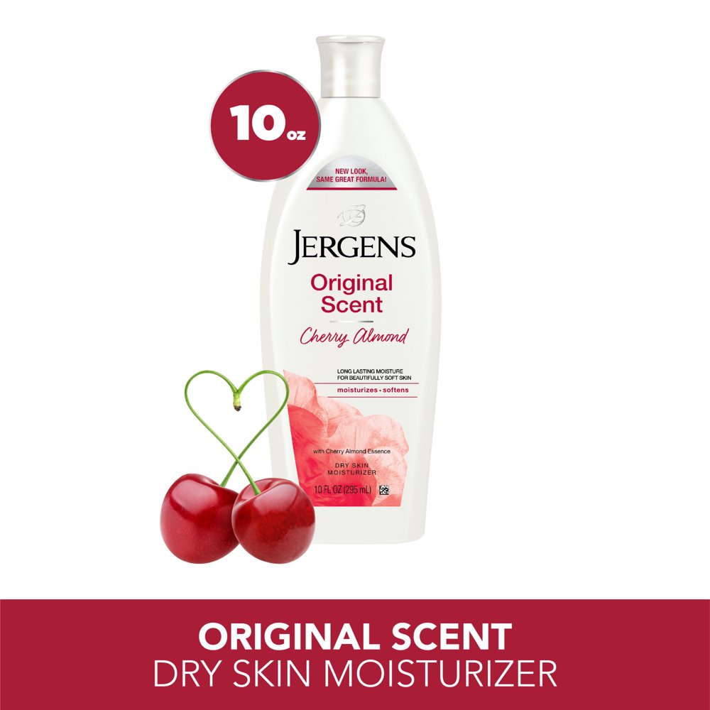 Jergens Original Scent Moisturizing Body Lotion, w/ Cherry Almond