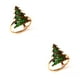 thumbnail image 1 of Inteprter Servilletero navideño de acero inoxidable, vacaciones navideñas, boda, cena, pañuelos de papel, toalleros, banquete, de comedor, adorno Árbol verde 2piezas Inteprter CBP163677, 1 of 6