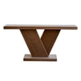 thumbnail image 6 of GZXS 66" Rectangle Console Table for Entryway, Space-Saving X-Frame Wooden Sofa Table with Wide Top, Heavy-Duty Hallway Table for Living Room, Foyer (Imitative Oak), 6 of 7