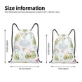 thumbnail image 4 of Bingfone Green Blue Avocado Drawstrings Backpacks Bags For Men Women Gym Drawstrings Bag, 4 of 9