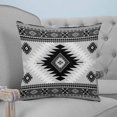 thumbnail image 4 of Pillow Covers 24x24 Set of 2, Gray Boho Throw Pillow Covers Decorative Couch Cushion Cover, Southwestern Ethnic Abstract Geometric Microfiber Soft Square Pillowcases for Bedroom Living Room Sofa, 4 of 7