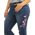 thumbnail image 2 of Women's Plus Embroidered Denim Capri Jean, 2 of 2