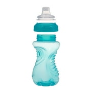 Nuby No Spill Easy Grip Training Sippy Cup, 6+ Months, Aqua, 8 oz