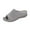Gray, variant on THDHVS Flat Sandals for Women,Women's Sandals,Women's Fashion Casual Summer Style Solid Color Wide Stripe Fish Mouth Thick Bottom Slippers Gray 5.5