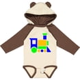 thumbnail image 3 of Inktastic Cute Colorful Train Boys or Girls Long Sleeve Baby Bodysuit, 3 of 5