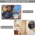 thumbnail image 5 of Fashionable Full-Print Drawstring Cosmetic & Makeup Bag – Large Portable Makeup Organizer with Inner Zipper Pocket & Mesh Compartment, Travel Toiletry Bag for Women, 5 of 5