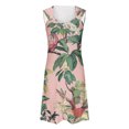 thumbnail image 4 of Puntoco Vestidos Mujer Fancy Women Impreso Elegante Estilo Casual Vestido con Cuello en V con Correa, 4 of 5