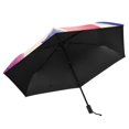 thumbnail image 5 of ALAZA Pastel Retro Leaf UPF 50+ Compact Folding Umbrella for Rain Travel Umbrella Packable, 5 of 8