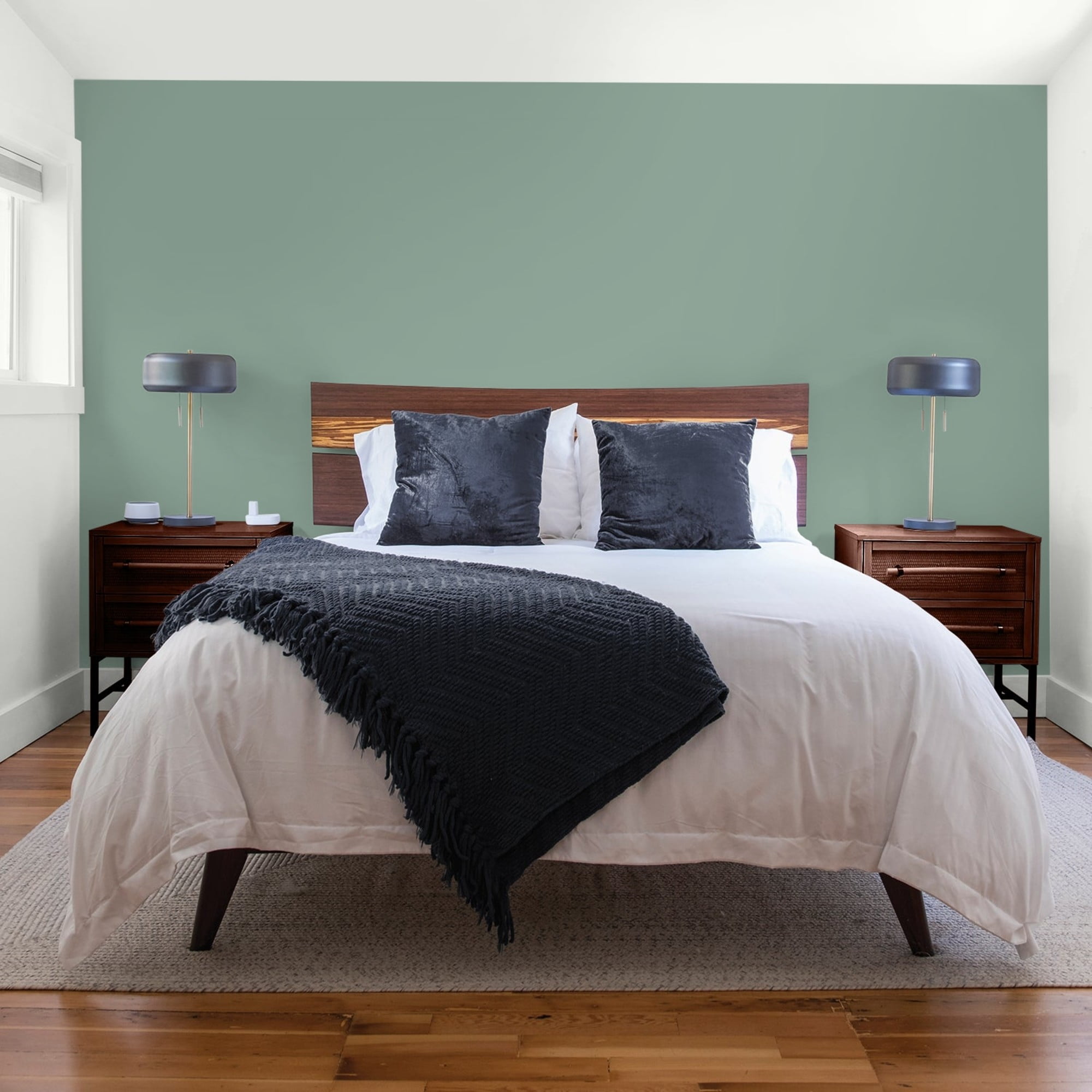 Glidden HEP Paradise Found / Green, Flat Interior Paint with Primer, 1 Quart