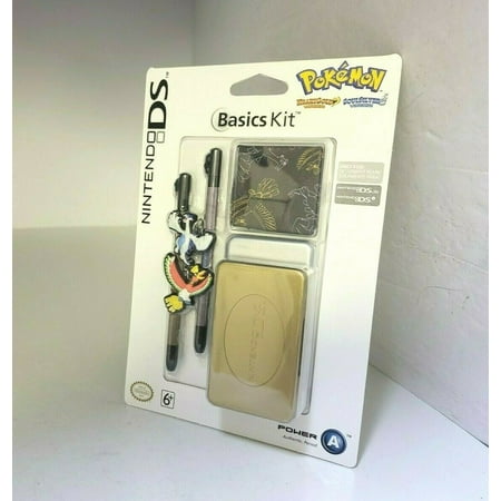 POKEMON HEART GOLD & SOUL SILVER STYLUS & GAME CASE FOR NINTENDO DS DSi NEW FACTORY SEALED POKEMON BASICS KIT FOR NINTENDO DS  DSi  DSi XL AND DS LITE INCLUDES: 2 NINTENDO DS GAME CARD CASES STORE UP TO 8 NINTENDO DS GAME CARDS 2 charm pokemon stylus Pokemon cleaning cloth