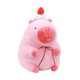 thumbnail image 2 of Peluche de carpincho rosa para acompañar el sueño, adorno divertido y cómodo para las vacaciones. cubrir con pastel 23cm, 2 of 9