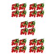 thumbnail image 1 of Moyic 4X flores artificiales 9 cabezas ramo falso boda tulipanes plantas centros de ceremonia arreglo suministros rojo Type2 NO2, 1 of 6