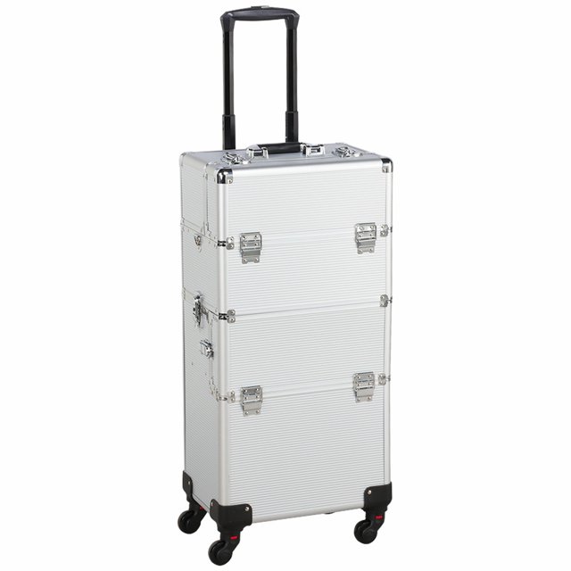 Yaheetech 3 in 1 Rolling Makeup Train Case