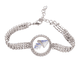 thumbnail image 1 of Blue Marine Life Pattern Illustration Pulsera de tobillera de cadena de tenis, joyería de diamantes, 1 of 3