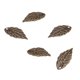 thumbnail image 2 of 100 piezas/piezas de dijes en forma de hoja para hacer joyas, accesorios de moda de 18 x 10 mm Bronce antiguo, 2 of 6