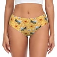 thumbnail image 1 of Balery Bee Wasp Ropa Interior de Algodón para Mujer con Dibujo – Braguitas Cómodas y Elásticas, Estilo Clásico-Large, 1 of 6