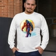 thumbnail image 4 of Full Moon Bigfoot Long Sleeve T-shirt Hiking Sasquatch Hide and Seek Champion, 4 of 7