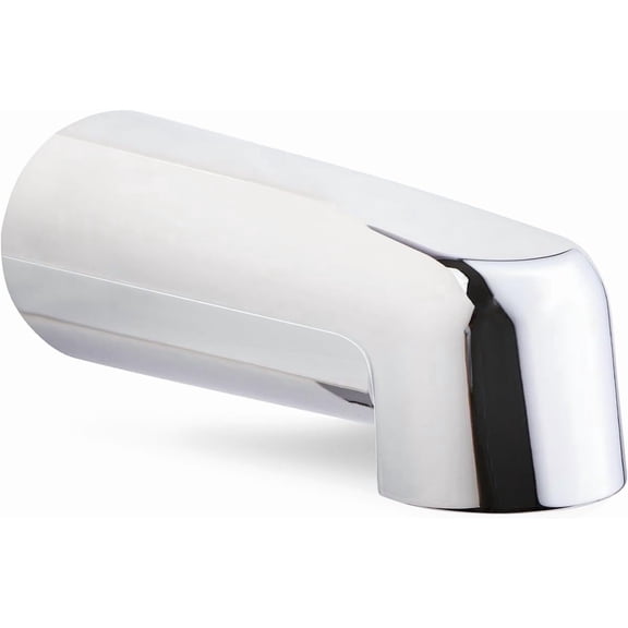 SUPPLYGIANTâ„¢ Tub Spout 1/2" FIP Nose Thread Non Diverter 7" Bathtub Faucet Chrome Plated Finish