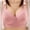 Pink, variant on Ohufall Breathable Bras for Women Cool! Woman's Embroidered Glossy Comfortable Bra Underwear No Rims