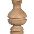 thumbnail image 3 of Vickerman 12" Light Natural Turned Wood Finial Ornament, 2 per bag., 3 of 4