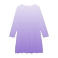 thumbnail image 5 of Spazoro Kids Girls Dress, Fashion Fall Winter Long Sleeve Ruffled Dresses for Childs Girls Purple Size 11 T, 5 of 5
