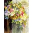 thumbnail image 2 of Bolokofsky, Ronald 15x18 Black Ornate Wood Framed with Double Matting Museum Art Print Titled - Basket of Flowers IV, 2 of 4