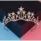 thumbnail image 1 of KAKOWELY Tiara de novia barroca con corona de diamantes de imitación y estrella, elegante accesorio para el cabello de boda para mujer, ideal para fiestas de cumpleaños y eventos formales., 1 of 2