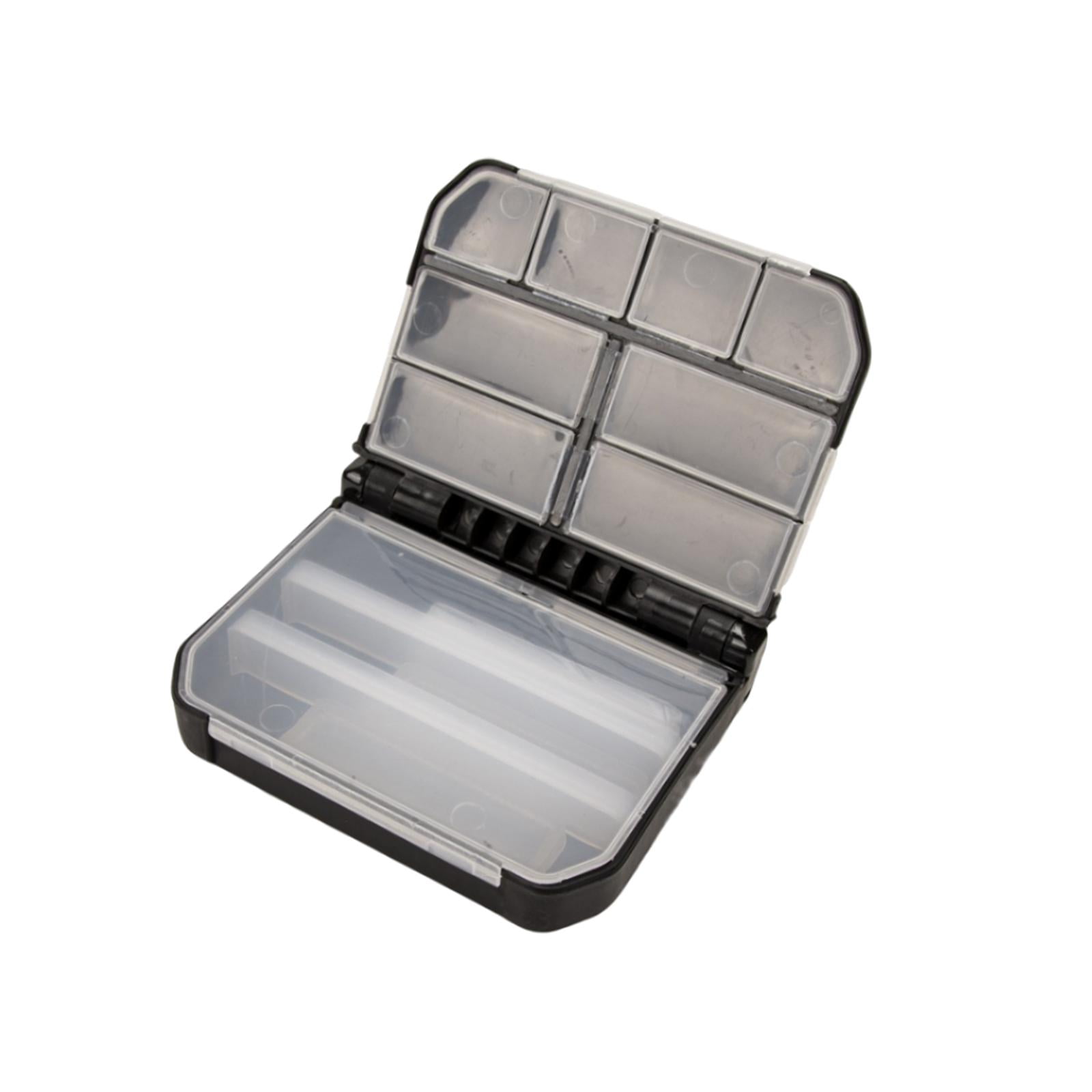 Colaxi 3X Fishing Tackle Box with Removable Dividers Waterproof Tackle Organizer Black