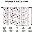 thumbnail image 2 of Blackout Kids Curtains,White Cow Heart Pattern Childrens Insulated Curtains Set Of 2,Bedroom Essentials,Toddler Room Decor 42x54in(106x137cm), 2 of 5