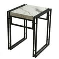 thumbnail image 4 of ��rb SPACE Urban Small - Furniture set - dining - 3-piece (table, 2 stools) - black frame, marble finish, 4 of 7