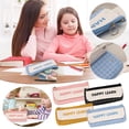 thumbnail image 3 of Matoen Canvas Pencil Case Large Capacity Cute Pencil Pouch Stationery Box Stationery Bag for & Office, 3 of 5