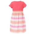 thumbnail image 2 of Little Girls Magenta Assembled Flower Striped Summer Dress 2/3, 2 of 2