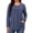 Navy, variant on WellSize Plus Size Women Blouses Lace Long Sleeve Boho Tops Crew Neck Fall Shirts Trendy Tunic Blouses