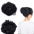 thumbnail image 2 of MesaSe Afro Kinky Curly Hair Bun Extension Puff Chignon Hairpiece With Drawstring Messy Updo Synthetic For Women, 2 of 6