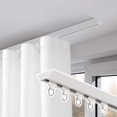 thumbnail image 1 of Ceiling Mount Curtain Track, Heavy Duty Single Curtain Rods, Curtain Pole for Window/Shower/Partition, Elegant Room Divider Track System (Color : White, Size : 2.9m (9.5ft)), 1 of 1