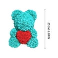 thumbnail image 3 of PuSpu Faux Rose Bear Handmade Artificial Flower Finished Product Romantic Mid Festival Decor Long-Lasting No-Water Needed Home Anniversary Birthday Tabletop Adornment, 3 of 7