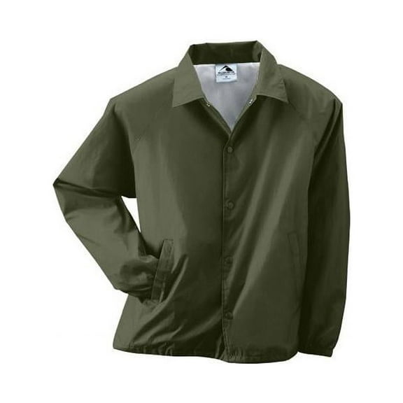 Coachs Jacket, Olive Drab Green - 3XL