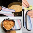 thumbnail image 5 of Yayeee Oven Mitts and Pot Holder Set of 2 Heat Resistant Kitchen Gloves Baking Hot Pad, Abstract Pink, 5 of 5