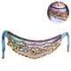 thumbnail image 2 of Pañuelo para danza del vientre para mujer, accesorios de actuación, lentejuelas brillantes, borlas, monedas, pañuelos para la cadera con monedas, cinturón para danza del vientre, 310 monedas, 2 of 8