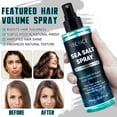 thumbnail image 4 of Yecuce Sea Salt Spray for Hair Men & Women, 2 Pack Hair Volume Spray Enhance Hold - Texture - Shine, with Kelp, Aloe Vera, Red Algae Extract, 4 of 9