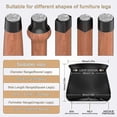 thumbnail image 2 of Chair Leg Protectors,24 Pcs For Hardwood Floors.silicone Chair Leg, 2 of 5