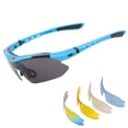 thumbnail image 1 of Gafas de ciclismo de PC con protección UV400, lentes intercambiables, ligeras y duraderas para deportes al aire libre, ciclismo, senderismo y aventuras, 1 of 7