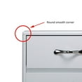 thumbnail image 6 of Fulvari White Sideboard Buffet Storage Cabinet with 2 Drawers & 2 Doors, Entryway Console Side Tables for Living Room Dining Room Bedroom, 6 of 7