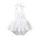 thumbnail image 1 of Vestido de mono de bebé vestido de malla de encaje sólido Halter pantalones de mono de espalda abierta Tutu vestido, 1 of 4