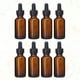 thumbnail image 3 of EeaseMX 8 botellas de aceite esencial de 15 ml para mujer, estilo retro antiguo, de vidrio, vacías, con gotero dispensador, decorativas (marrón), 3 of 7
